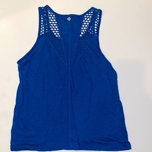 Lorna Jane Life size M, blue tank top